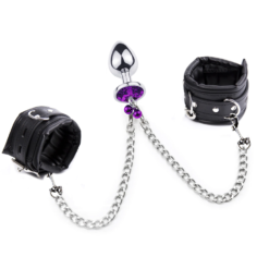 plug anal chaine violet