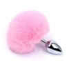 plug queue lapin rose