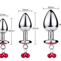 guide des tailles plug anal coeur rouge