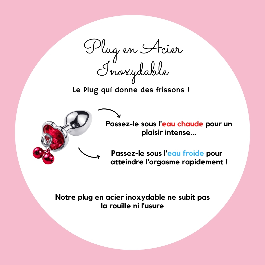 plug anal coeur rouge