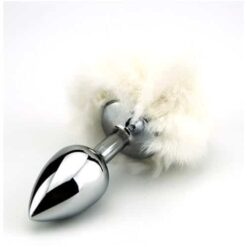 Plug anal queue de lapin blanc – Image 3