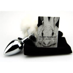 Plug anal queue de lapin blanc – Image 4