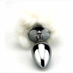 Plug anal queue de lapin blanc – Image 5